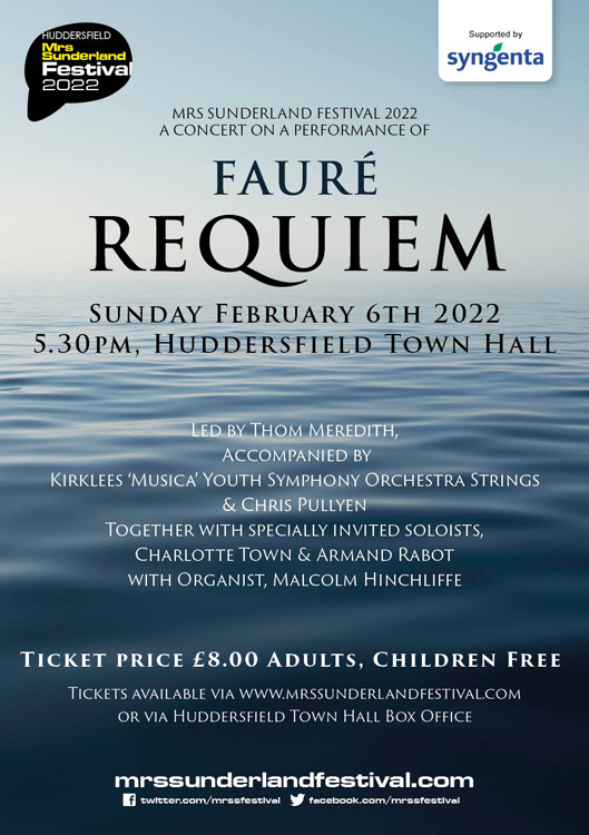 Faure Requiem Concert Flyer 2022